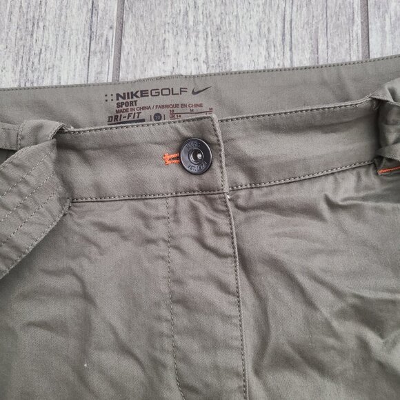 Nike Golf Sport Dri-Fit Olive Green Cargo Skirt Women's Size 10 - Picture 8 of 12